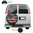 thumbnail image 4 of KAKALAD Vintage American Flag Us Stars And Red Stripe 03 Spare Tire Cover Weatherproof Universal Vehicle Accessories 16 Inch, 4 of 6