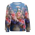 thumbnail image 7 of Sweatshirt For Womens Crewneck Watercolor Wildflowers Hoodies Teen Girls Cute, 7 of 7