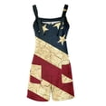 thumbnail image 4 of FASHOFT Womens 4th of July Overalls Shorts Romper American flag Print Festival Jumpsuits Work Bibs Coveralls Gifts for Women Beige L, 4 of 5