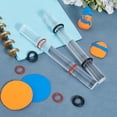 thumbnail image 3 of 2Pcs Polymer Clay Acrylic Roller Clear Rolling Pin with Black and Red Rings Long Smooth Round Tube Rod Solid Stick Tools Kits Accessories for DIY, 3 of 7