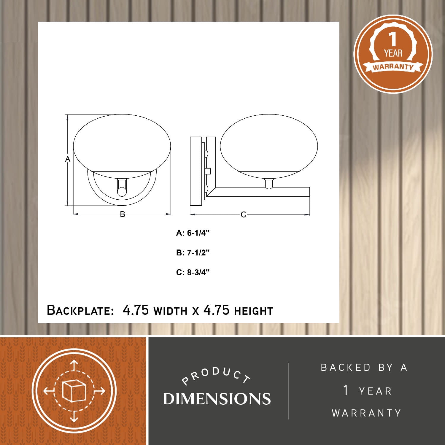 Sloane 1 Light LED Gold Satin Brass Mid-Century Modern Wall Sconce Fixture with White Glass Globe