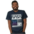 thumbnail image 4 of Retro NASA Deep Space Exploration Men's Graphic T Shirt Tees Brisco Brands S, 4 of 4