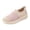 Pink, variant on Willtoo Women Knit Slip On Sneakers Breathable Mesh Casual Walking Shoes Round Toe Lightweight Soft Sole Comfort Daily Loafers