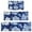 Pioneer Flower Floral-1, variant on Pioneer Flower Floral Print Pattern Kitchen Rugs Sets Of 3,Kitchen Runner Rugs Non Skid Washable,Decorative Kitchen Floor Mats for Kitchen,Sink,Laundry,17"x30" 17"x47" 17"x59"