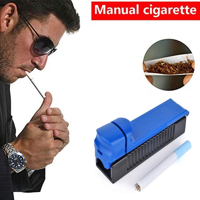 Máquina para liar cigarrillos, tubo de rodillo de cigarrillos manual, fabricante de tabaco, operación manual, inyector/relleno de tabaco para liar (5 piezas, color aleatorio) ZefeiWu 8390605558887