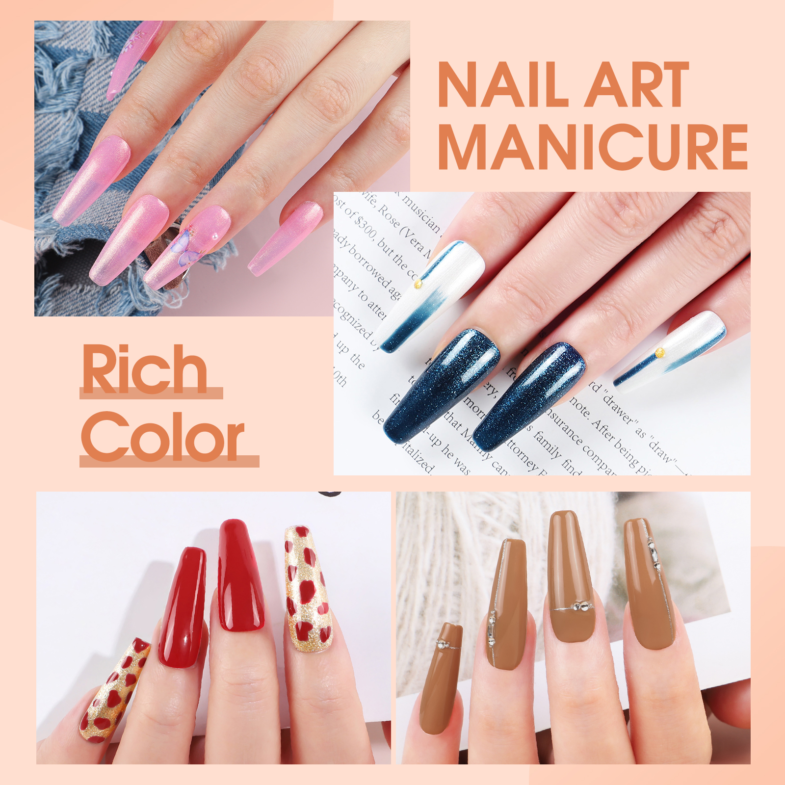 COSCELIA Gel Nail Polish Kit with U V Lamp Starter kit 10 Colors Gel Nail Polish Sets 5pcs Top Base Coat Nail Light Complete French Gel Manicure Kits DIY Gifts for Women
