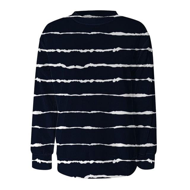 WZXFASHION Chandail à Col Rond pour Femmes d'Automne, Chandail à Capuchon à Col Rond à Rayures Colorées, Chandail à Capuchon à Manches Longues, Chandail à Capuchon Mode pour Femmes d'Automne et d'Hiver, Rabais de 50 %, Liquidation, Chandail à Capuchon Demi‐glissière
