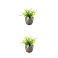 thumbnail image 2 of Destyer Plastic Realistic Appearance Artificial Succulent Elegant Long-lasting Durability Low Maintenance white rose 2Set, 2 of 6