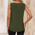 thumbnail image 4 of Womens Summer Pleated Tank Top Sleeveless Crewneck Business Casual Loose Tops Shirts 2026 Fashion Clothes Outfits, 4 of 6
