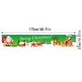 thumbnail image 3 of Luysn Christmas Decorations Merry Christmas Fence Banner,Christmas Banners Yard Sign,Holiday Fence Wrap Hanging Backdrop Banner,Event Party Decoration,Christmas Lights Outdoor 69"X14.5", 3 of 9