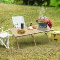 thumbnail image 6 of Zukka Camping Table 45.6" Aluminum Folding Beach Table with Carry Bag Outdoor Picnic Camp Travel, 6 of 8