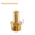 thumbnail image 2 of 8pcs Brass Barbed Fitting 3/4" to 5/8" Hose ID Hose Fitting, 2 of 7