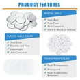 thumbnail image 3 of 100/300/500Pcs Blank Badge Button Parts, DIY Round Badge Blank Button Pins Parts Supplies For Badge Press Machine 25/32/37/44/58MM, 3 of 6