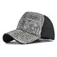 thumbnail image 1 of Sombrero elástico para mujer con visera parasol para mujer con diamantes de imitación calientes lavados de nuevo estilo LingWen 8390611009793, 1 of 1