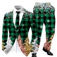 thumbnail image 3 of Women's Two Piece Formal Business Suits with Long Sleeve Blazer and Trousers - Elegant Design Comfort Fit for Office Work Holiday Events, 3 of 5