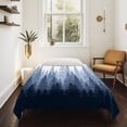 thumbnail image 4 of Navy Blue Ombre Tapestry for Bedroom Wall Hanging Tapestry,Primeval Forest Modern Abstract Art Aesthetics Ceiling Backdrop Tapestries Poster Blanket Wall Decor for Teens Room Living Room 51" x 59", 4 of 8