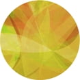 thumbnail image 1 of Ahgly Company Machine Washable Indoor Round Transitional Yellow Area Rugs, 3' Round, 1 of 7