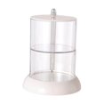 thumbnail image 2 of HILABEE 360 Degree Rotation Round Cotton Pads Organizer Makeup Sponge Holder Drying Box 2 Layer, 2 of 8