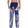 thumbnail image 7 of Salouo Night Sky Winged French Bulldog Print Pajama Pants for Men, Lounge Pants Elastic Waistband Casual Men's sleepwear Loungewear Sleep Pajama Pant -X-Large, 7 of 7