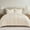 Cream White, variant on EVERGRACE Velvet Quilt Queen Size, Luxury Velvet Bedding Set, Ultra Soft Ruched Quilt Sets, Lightweight Comforter Vintage Textured Bedspread Coverlet with 2 Shams for All Season, Burnt Orange