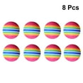 thumbnail image 2 of 8pcs 38mm Rainbow EVA Ball Practice Indoor Training Aid Training Ball (Colorful), 2 of 5