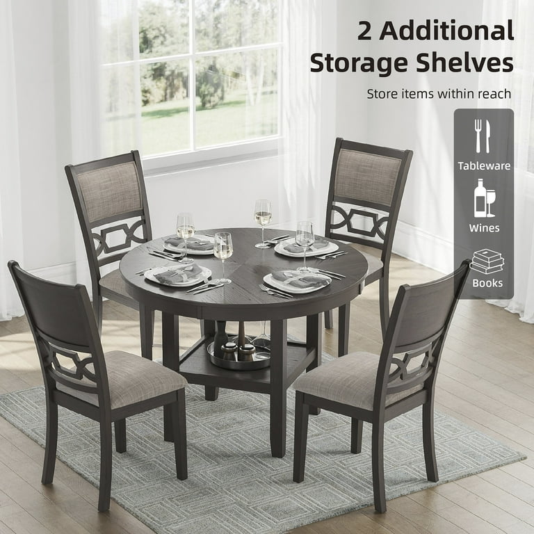 Signature Design by Ashley Wrenning Gray Dining Table and Chairs