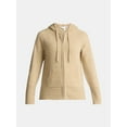 thumbnail image 5 of Time and Tru Women's Zip Front Hoodie Sweater, Midweight, Sizes XS-XXXL, 5 of 5