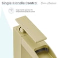 thumbnail image 3 of Concorde Single Hole, Single-Handle, Waterfall Bathroom Faucet in Brushed Gold, 3 of 12