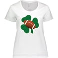 thumbnail image 3 of Inktastic St Patricks Day Football Women's Plus Size T-Shirt, 3 of 5