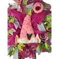 thumbnail image 2 of Pink Christmas Elf Wreath, Christmas Décor, 2 of 5