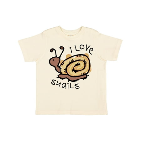 

Inktastic I Love Snails Gift Toddler Boy or Toddler Girl T-Shirt