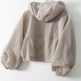 thumbnail image 3 of Waterproof Simplicity Thin Sun-Protective Loose Women's Coat Windbreaker Leisure Hooded Outwear Sunscreen Clothing Summer Long Sleeved Jacket WHITE L, 3 of 8