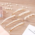 thumbnail image 4 of 12 pieces of pearl hair clips big hair clips pin hair clips tie ladies hair elegant handmade fashion hair accessories party wedding daily pearl hair clips, 4 of 8