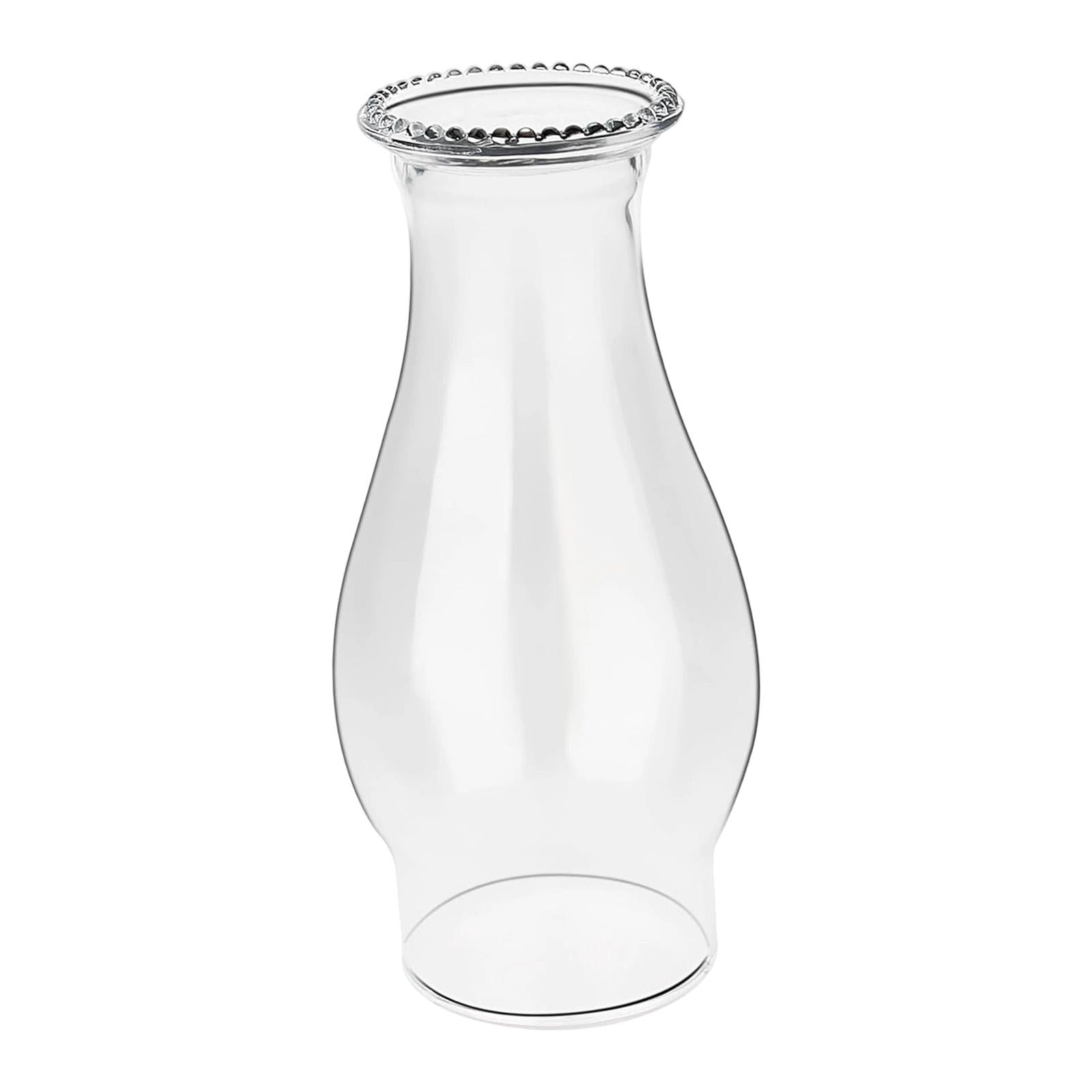 EHJRE Oil Lamp Fireplace Attachment, Clear Lantern, Retro Oil Lantern, Accessory with 7.6 Cm Base And Glass Shade for Hallway, Dining Room And Firepla