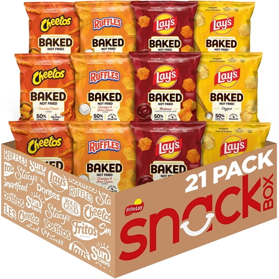 Frito-Lay Baked Variety Pack, 0.875 Ounce Snack Bags (Ppck of 21)