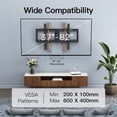 thumbnail image 2 of PERLESMITH Soporte de TV con certificación UL para la mayoría de televisores de 37 a 82 pulgadas, soporte de pared universal inclinable para TV se adapta a montantes de madera de 16 a 24 pulgadas con, 2 of 5