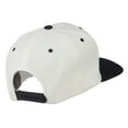 thumbnail image 4 of Old English I Embroidered Flat Bill Cap - Natural Black OSFM, 4 of 5