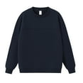 thumbnail image 4 of uvwlwu Sweatshirts Heavyweight Crewneck Sweatshirt For Oversized Color No Hood Pullover With Contrast Panels Casual Streetwear Top Winter Clothes(Size:L), 4 of 4