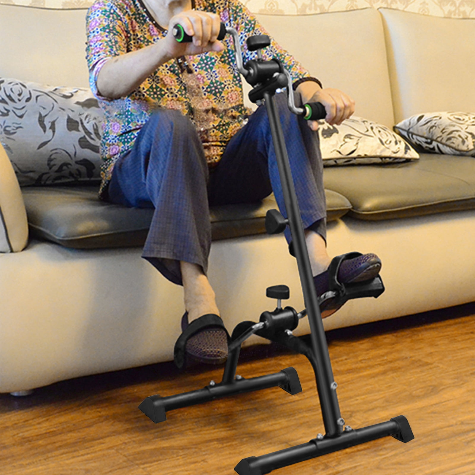 Dapmiu Portable Pedal Exerciser for Seniors, Adjustable Arm & Leg Rehabilitation Bike for Physical Therapy at Home, Compact Seated Exercise Equipment for Joint Mobility & Blood Circulation