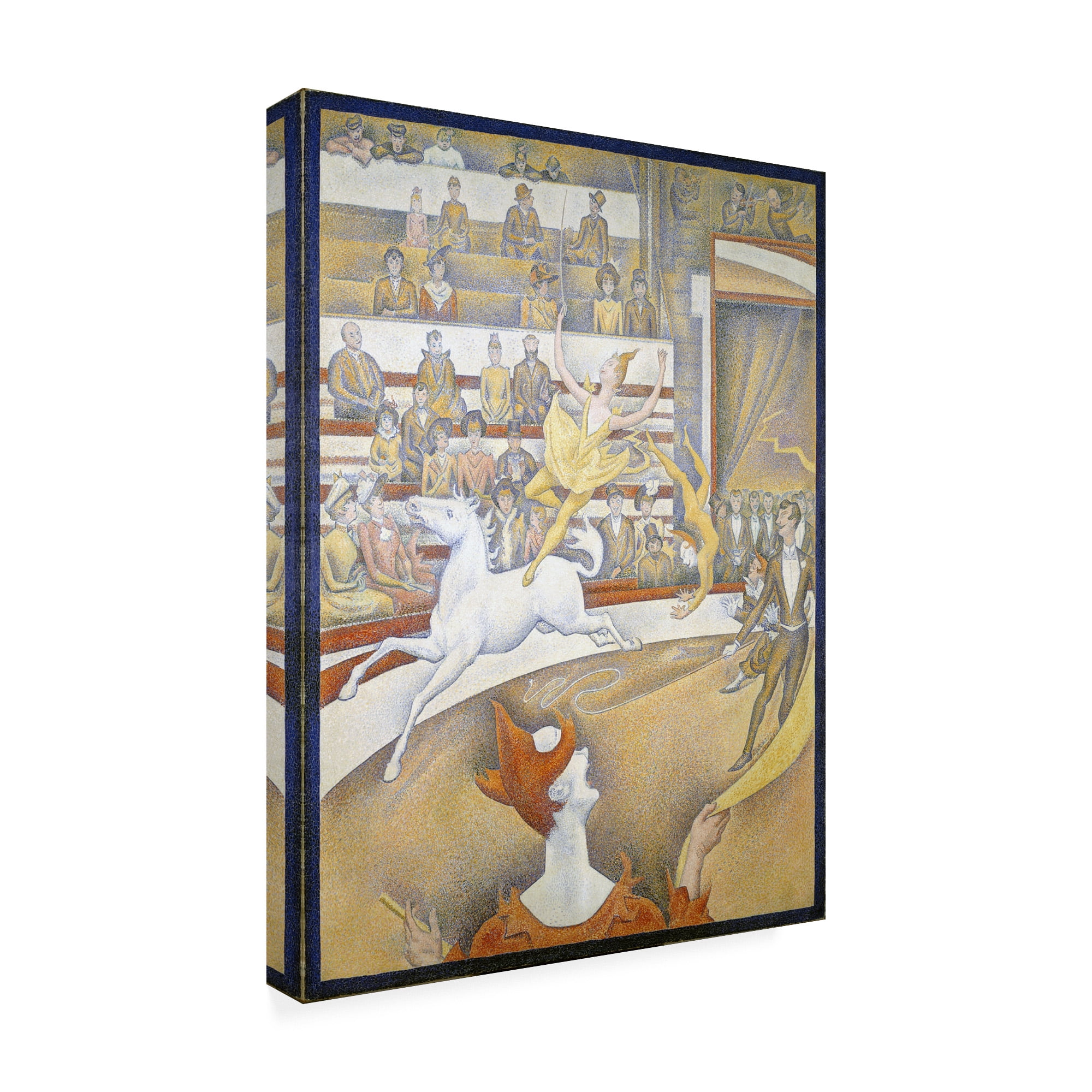 Trademark Fine Art 'The circus' Canvas Art by Georges Seurat