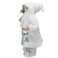 thumbnail image 3 of Northlight 24" White Silver Santa Claus with Lantern Christmas Figure, 3 of 5