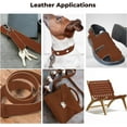 thumbnail image 6 of ELW 5-6 oz 2-2.4mm Nappa Oil Tanned & Waxy Finish Leather Belt Grade Straps  Size: 5"x84" 12.7x213cm  Canyon Color  Full Grain Craftsman A/B Grade Natural Cowhide, DIY, Crafting, Strips, 6 of 7