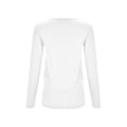 thumbnail image 4 of Workout Tops for Women Fall Long Sleeve Thin V Neck Slim Fit Base Womens T Shirts Dressy Casual White XL, 4 of 8