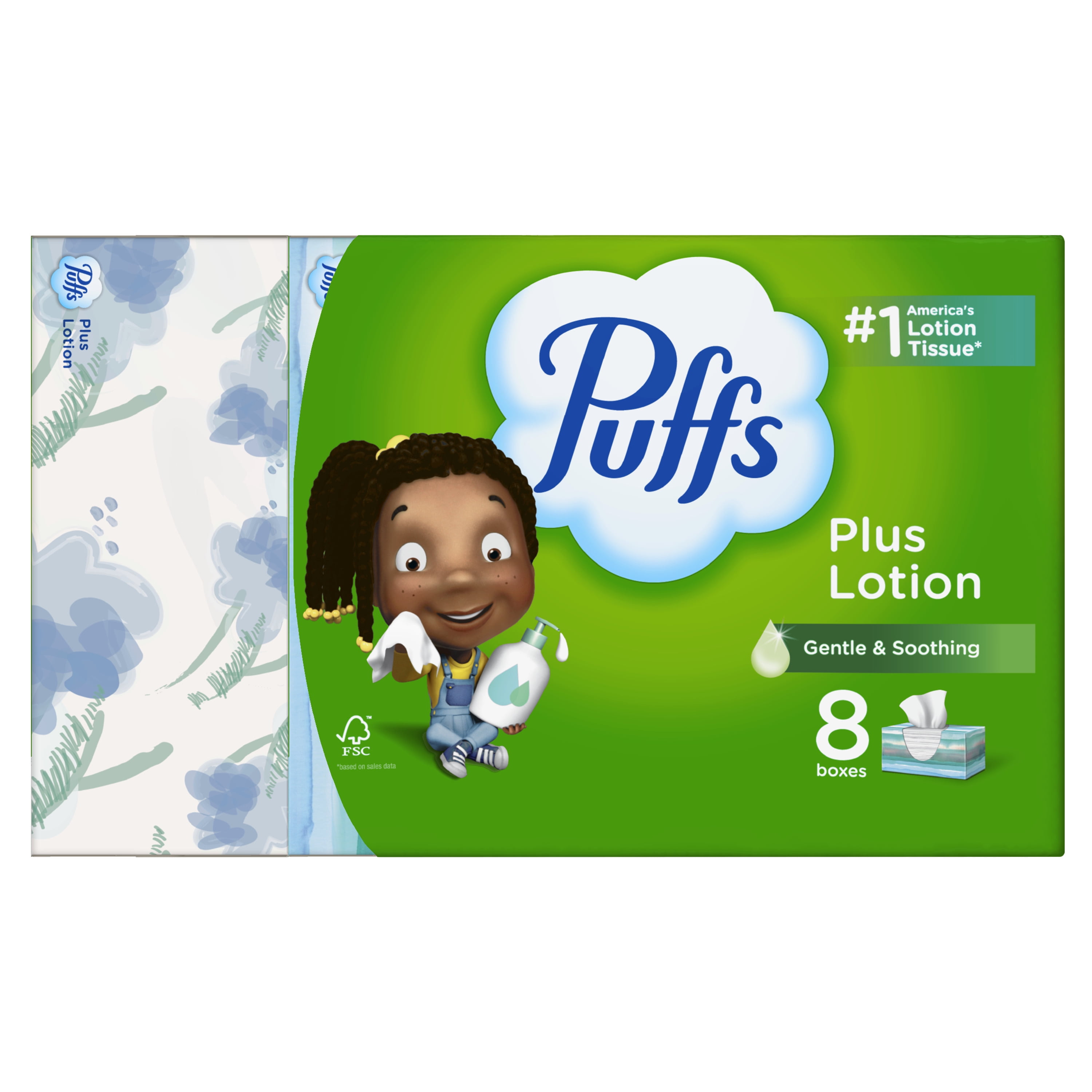 Puffs Plus Lotion Family Facial Tissues, 6 pk / 124 ct - Fry's