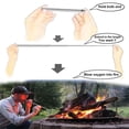 thumbnail image 3 of Collapsible Campfire Tool Stainless Steel Fire Blower Pipe Blowpipe Pocket Bellow Retractable Tube for Picnic Camping Hiking Outdoor Builds Fire Tools, 3 of 5
