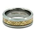 thumbnail image 3 of MJ Metals Jewelry Unisex MJ Metals Jewelry 8mm Gold Celtic Dragon Tungsten Carbide Wedding Band Jewelry Ring Size 9.5, 3 of 5