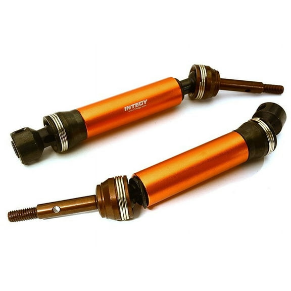 Integy RC Toy Model Hop-ups C28406ORANGE Telescopic Rear Universal Drive Shaft (2) for 1/10 Slash 4X4 & Stampede 4X4