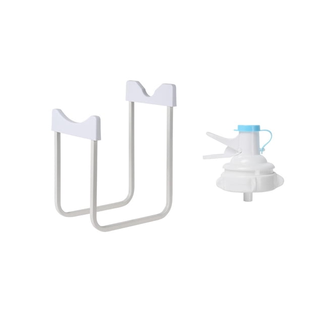 Soporte Para Botella De Agua Para Dispensar Despensa, Soporte Para Jarra De Agua De Escritorio Para El Hogar, H 30cm 26,5cm, Blanco Con Pico SM SunniMix Soporte para jarra