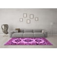 thumbnail image 3 of Ahgly Company Indoor Square Geometric Purple Traditional Area Rugs, 8' Square, 3 of 4