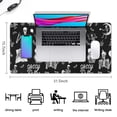 thumbnail image 5 of Long Mouse Pads for Desk,Halloween Skeleton Fun Pattern Desk Mats on Top Of Desks, Desk Mouse Pad Extra Large with 3mm Non-Slip Base and Stitched Edge for Gaming,Office,Work,Home 31.5x15.7in, 5 of 5